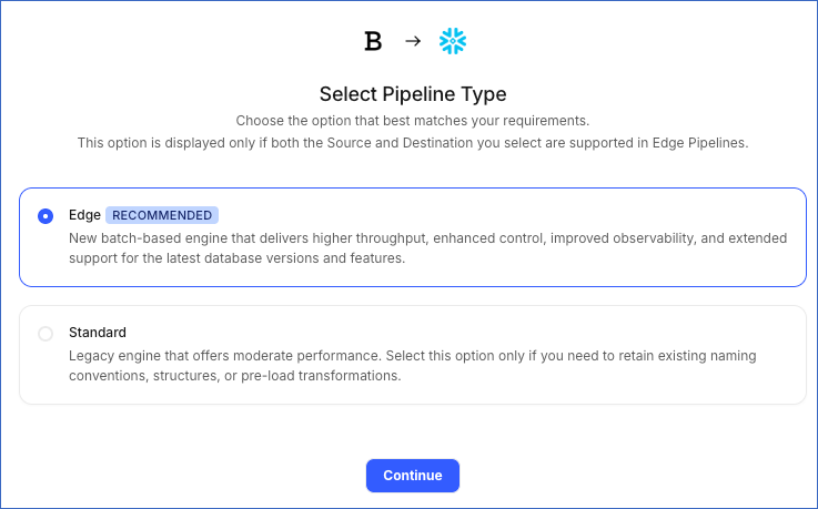 Select Pipeline Type