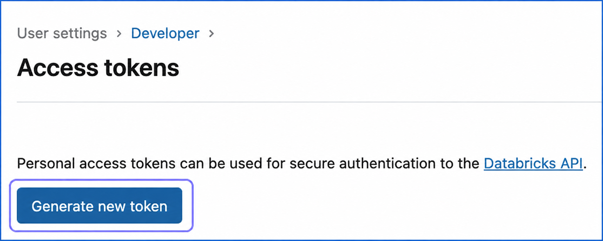 Generate new token