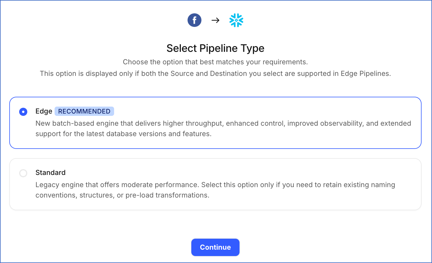 Select Pipeline Type