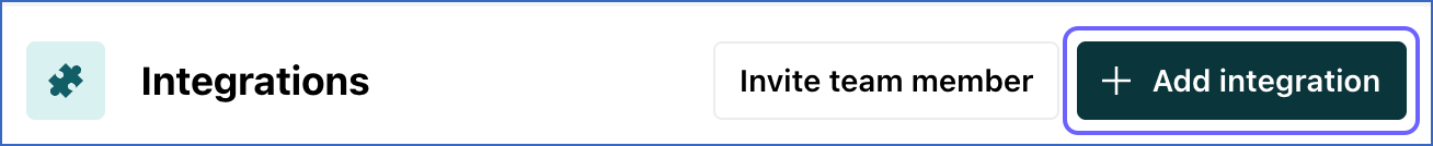 Add integration