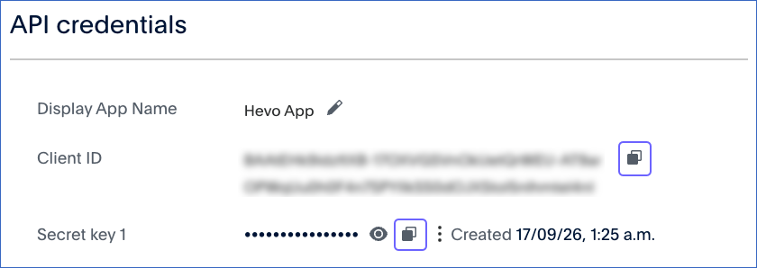 API Credentials