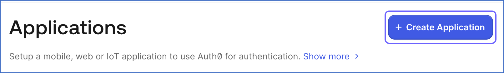Create Application