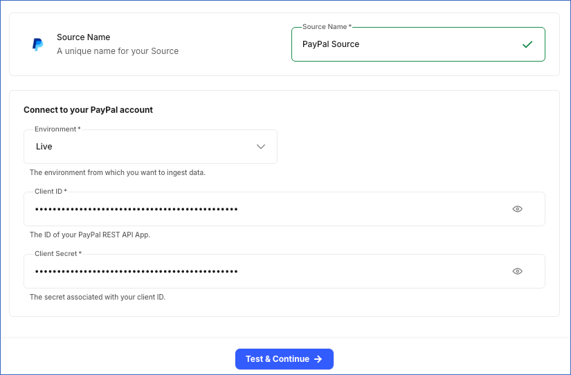 Configure Source