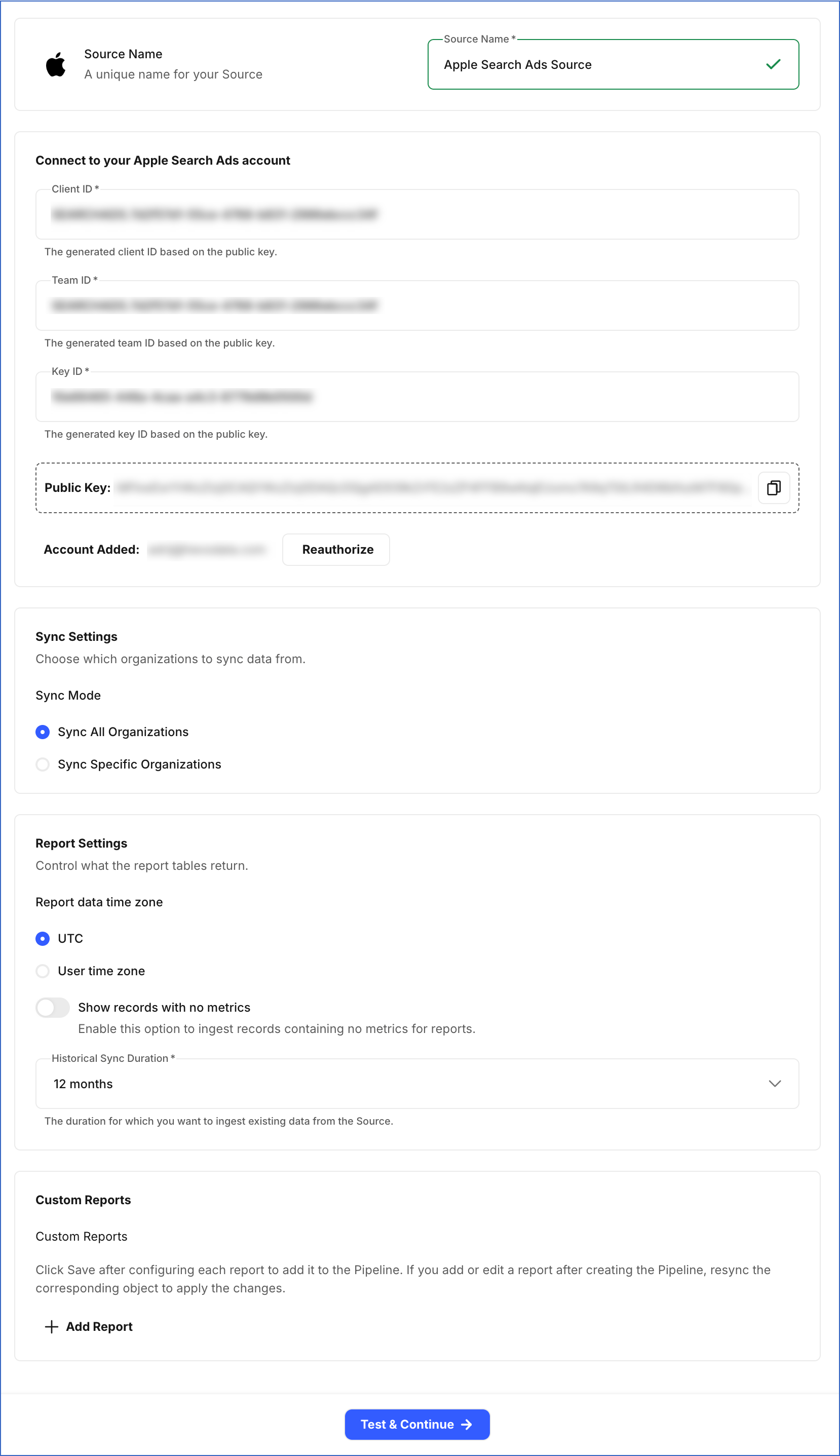 Configure Source