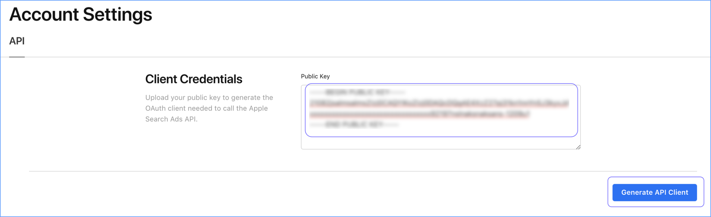 Generate API Client