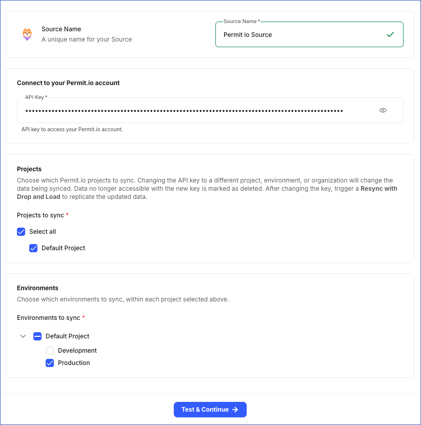 Configure Source