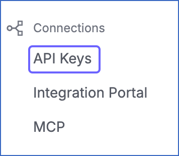 Click API Keys