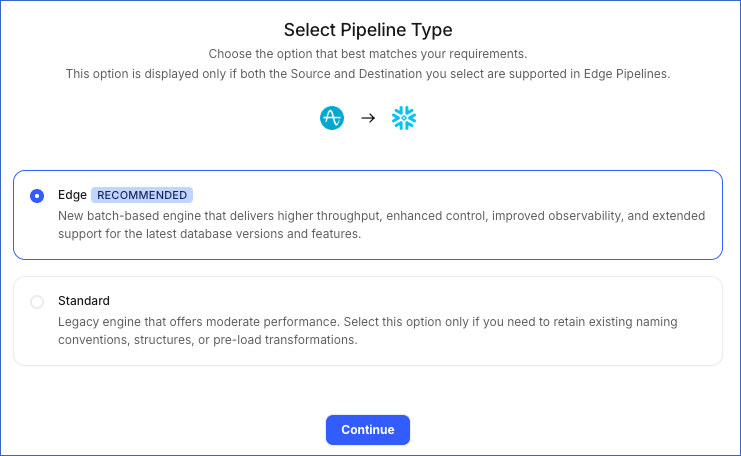 Select Pipeline Type