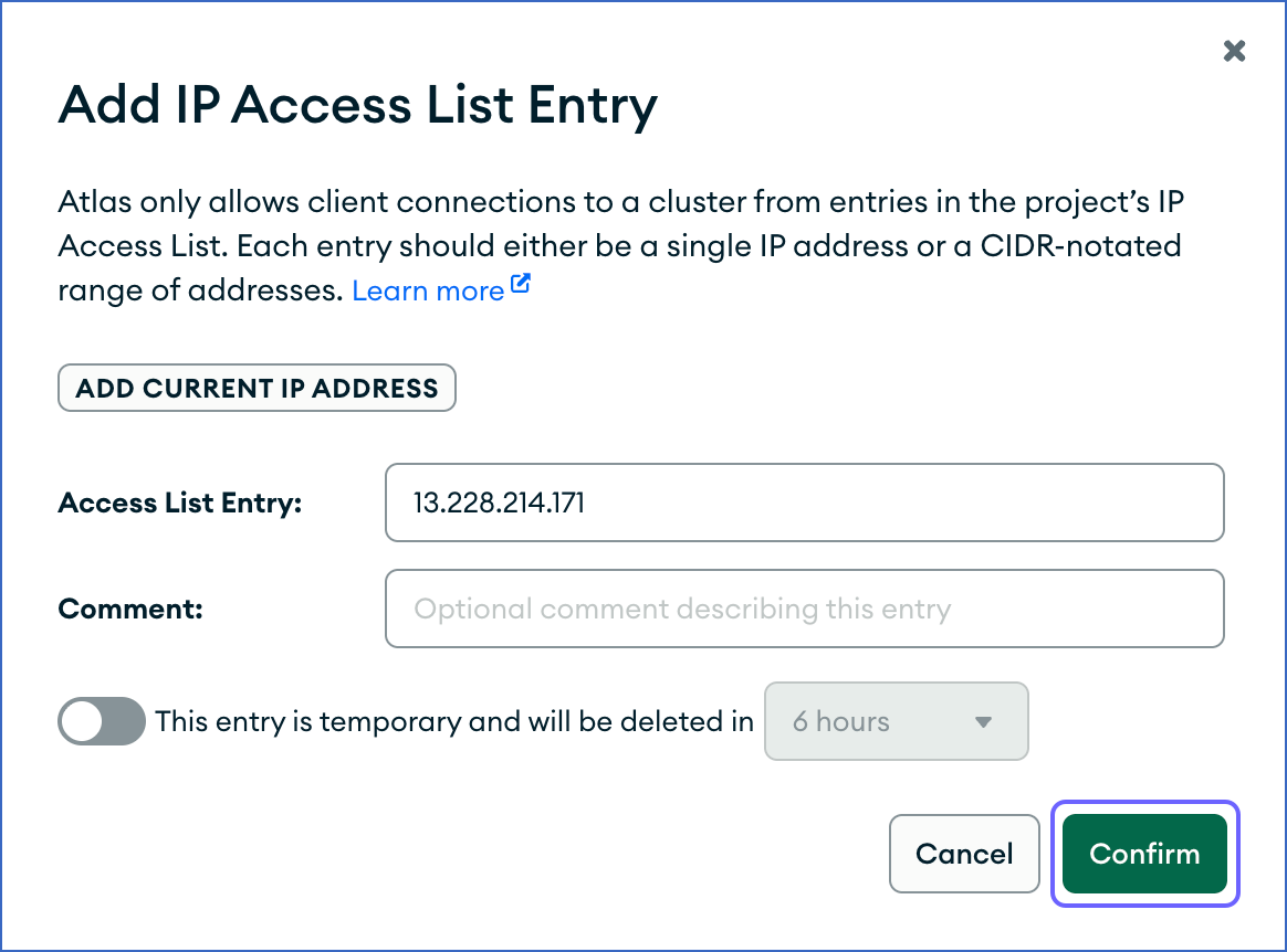 Access List Entry