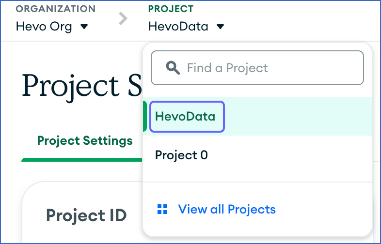 Select Project