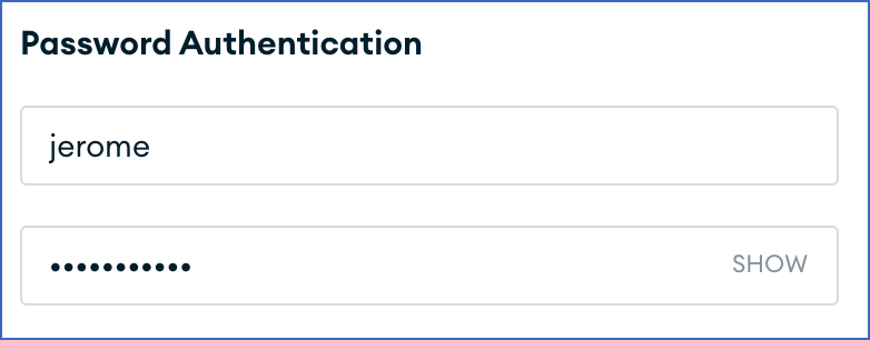 Password Authentication