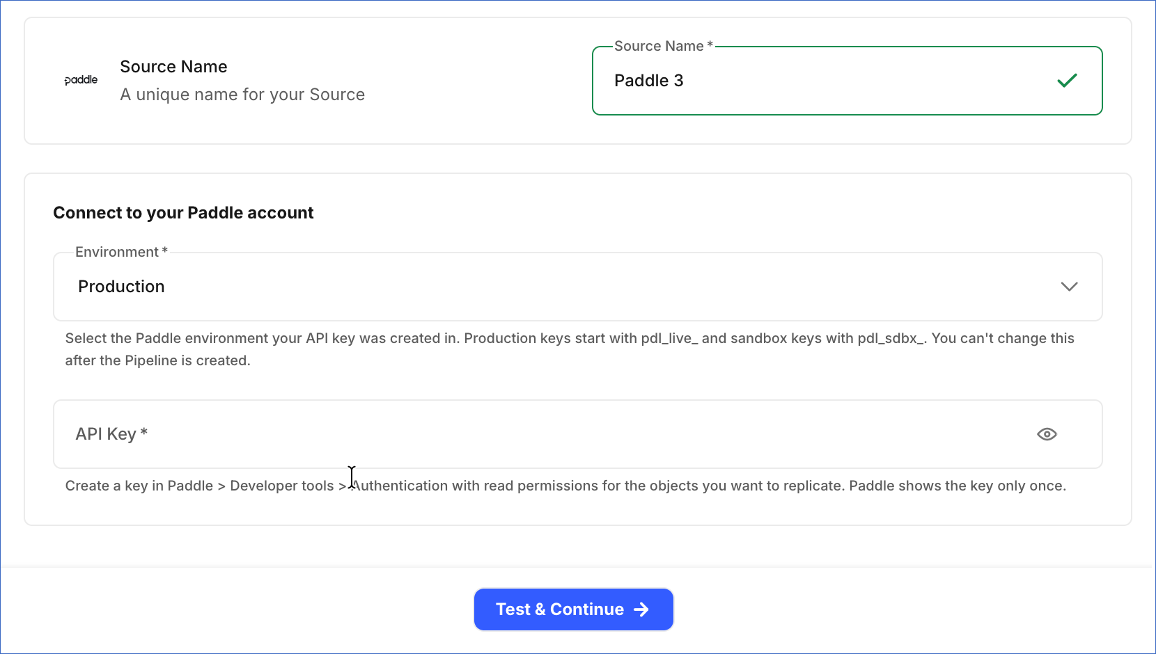 Configure Source