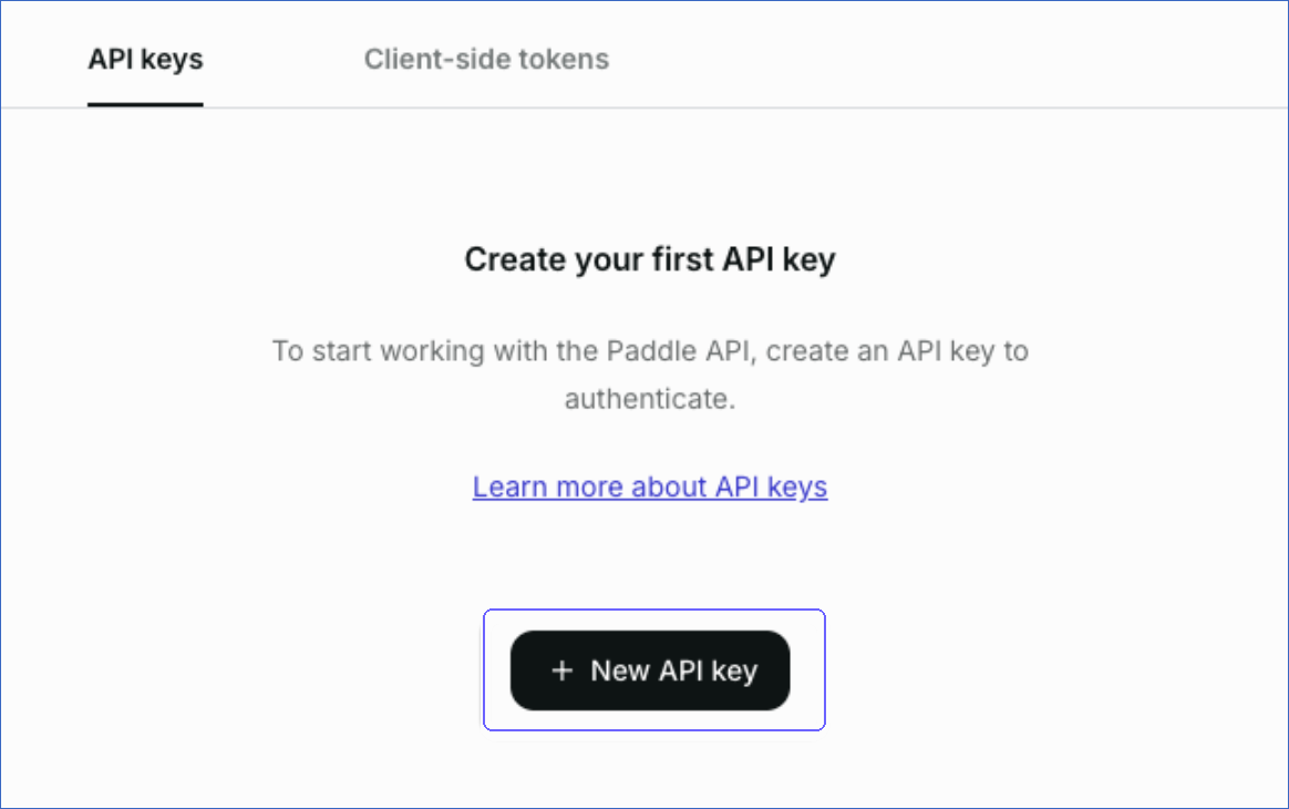 New API Key