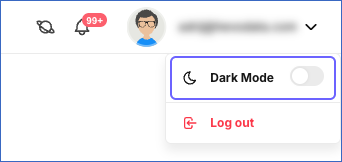 Toggling between Dark Mode and Light Mode