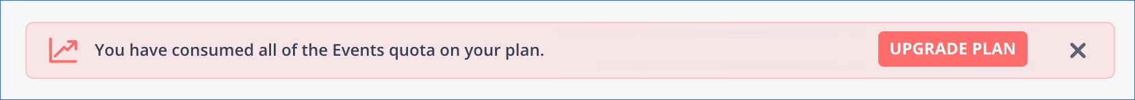 Sample quota consumption alert