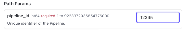 Path Params Pipeline ID Manage