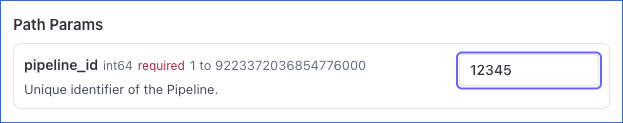 Delete Pipeline Path Params