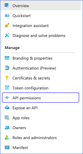 Click API permissions