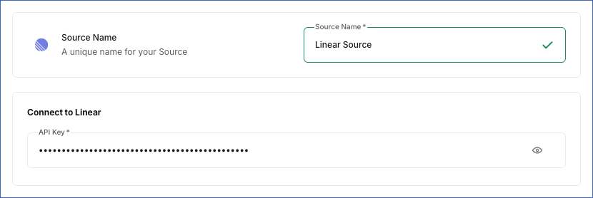 Configure Linear Source