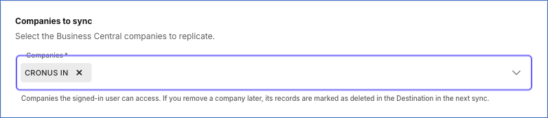 Companies to sync
