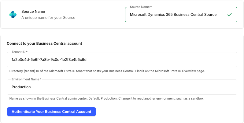 Configure Source