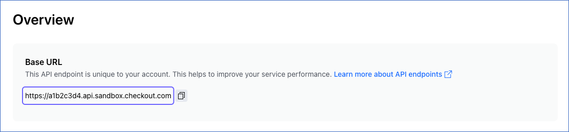 Copy the prefix from the Base URL