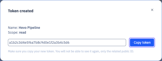 Copy access token