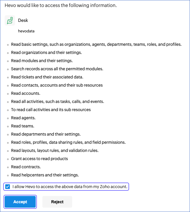 Allow access and click Accept