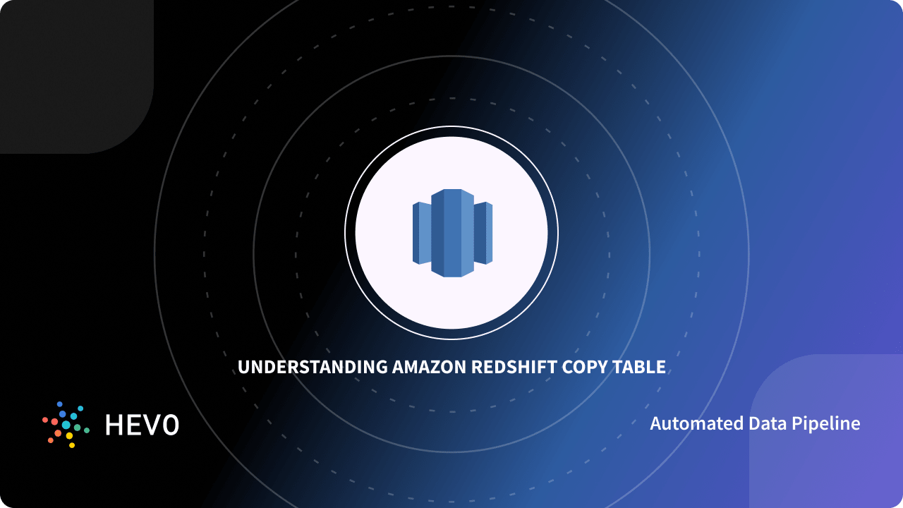 Amazon Redshift Copy Table: 3 Easy Methods - Learn | Hevo