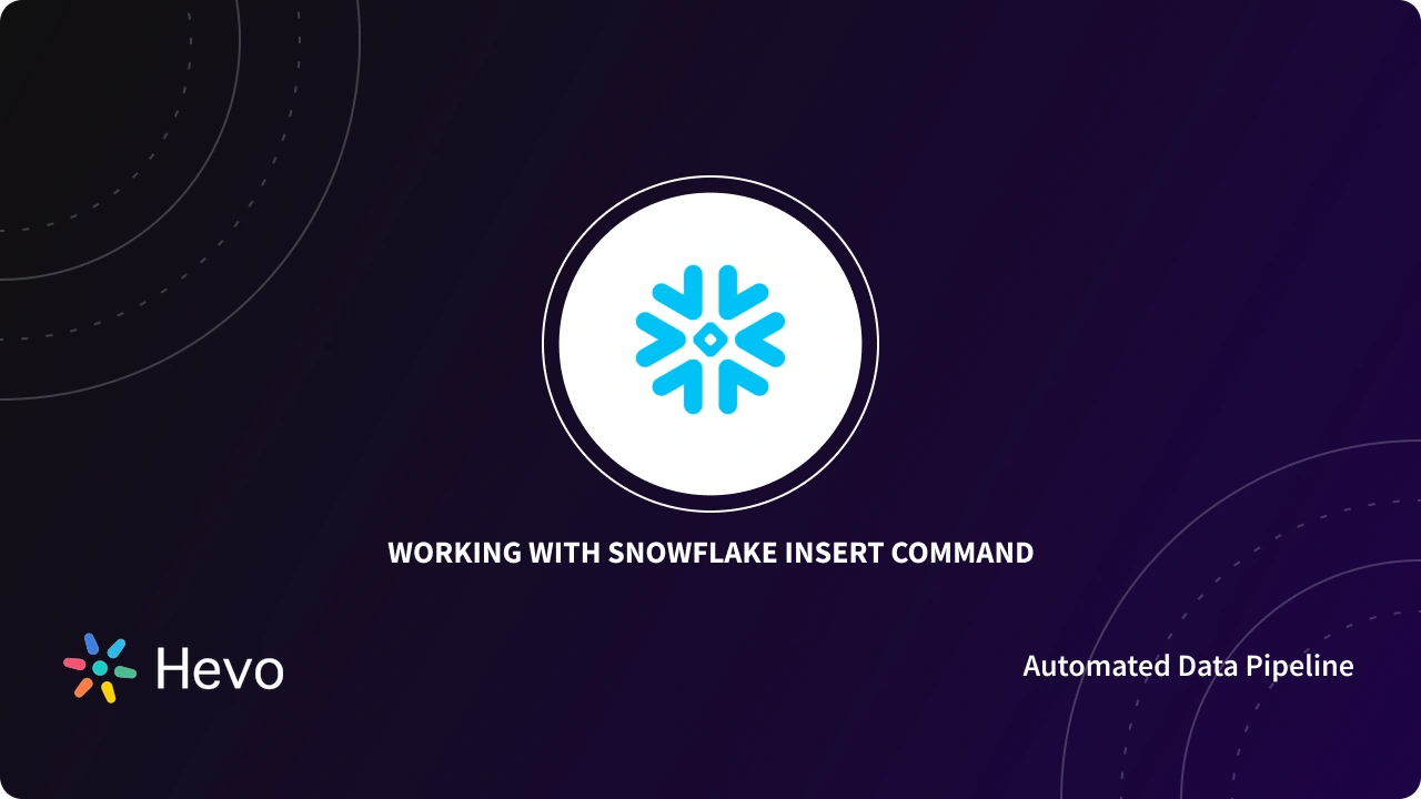 How to use Snowflake Insert Command? With Code Snippets