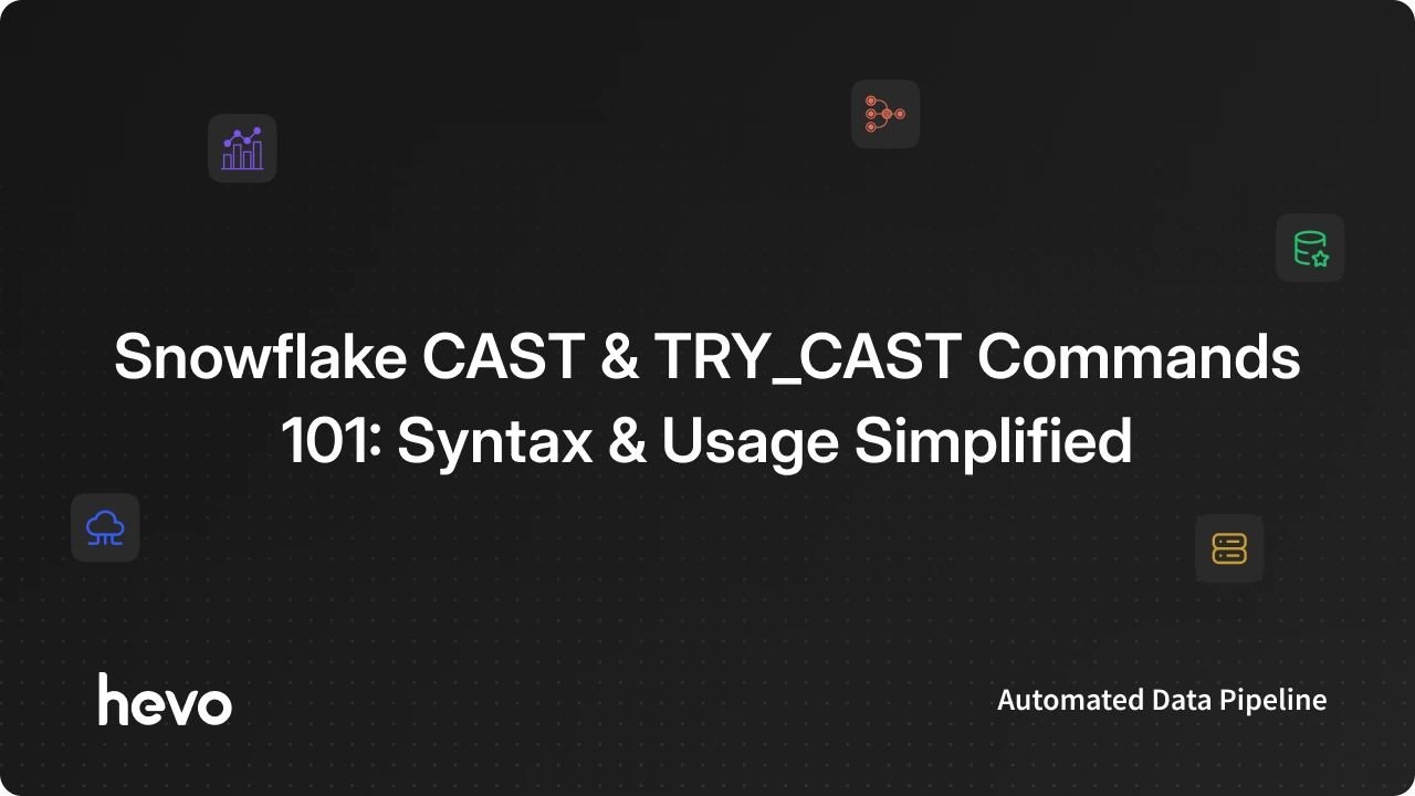 Snowflake CAST & TRY_CAST: Syntax & Usage Simplified | Hevo
