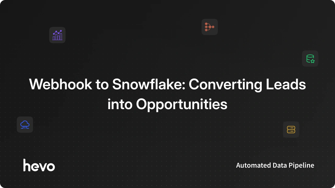 Integrate Webhook to Snowflake using 2 easy methods