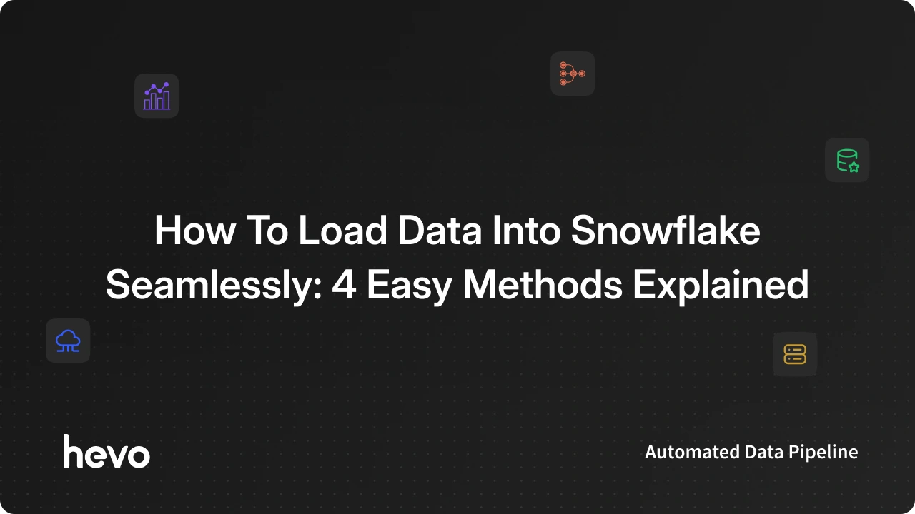Data Loading Snowflake How To Load Data Into Snowflake Easily: 4 Easy Methods