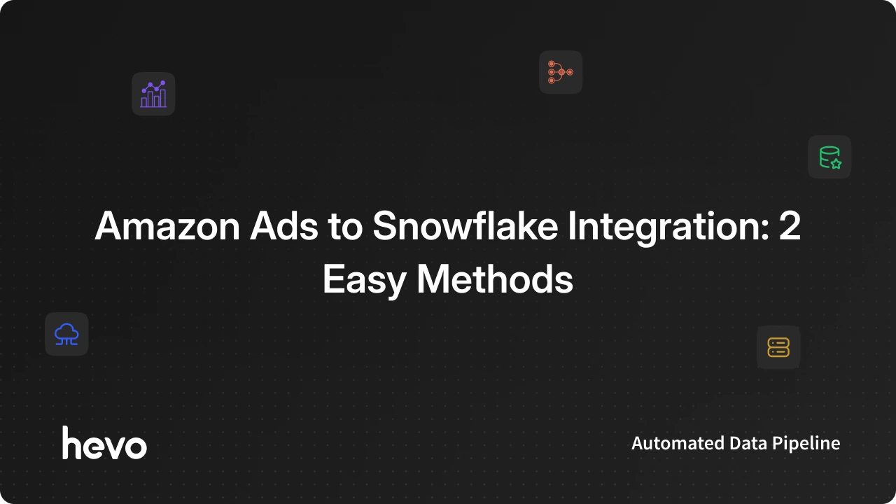How to Connect Amazon Ads to Snowflake in 1 Minute?
