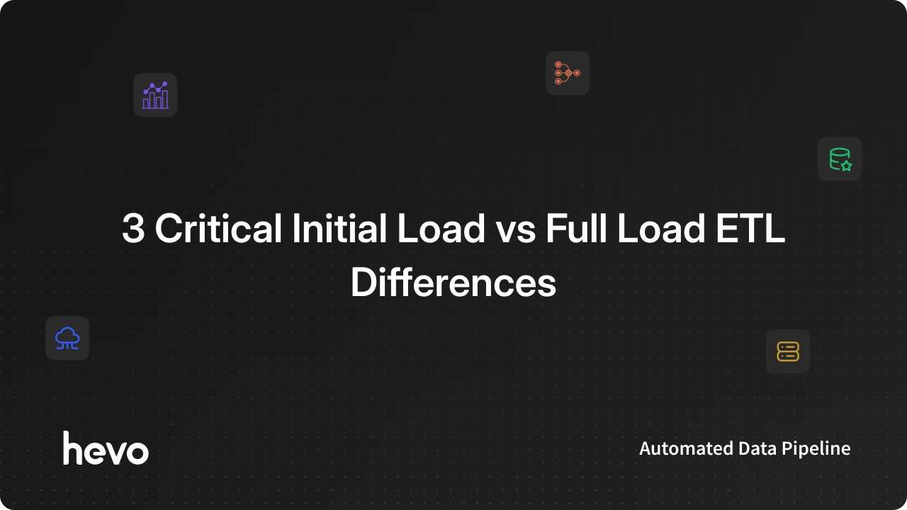 Ful Load Initial Load vs Full Load ETL - 3 Critical Differences | Hevo