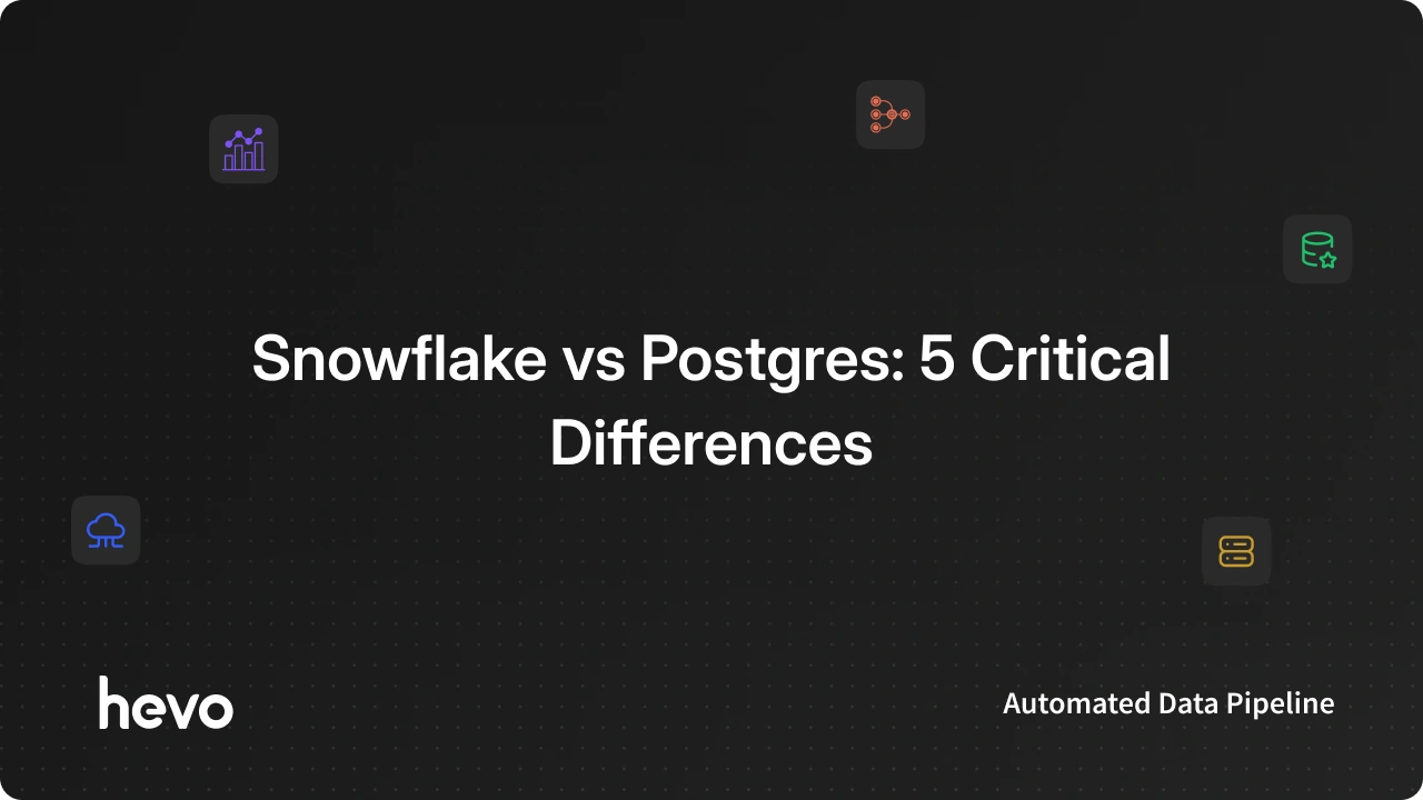Snowflake vs Postgres: 5 Critical Differences | Hevo
