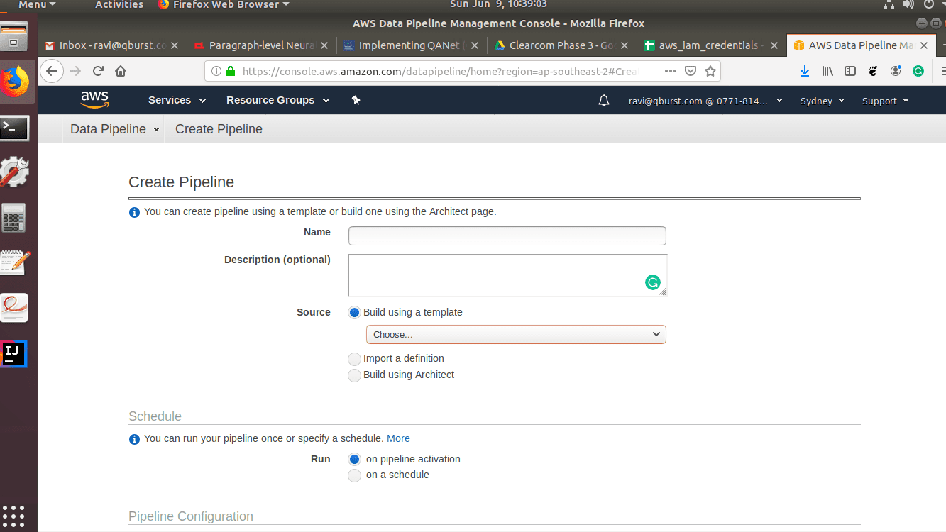 AWS data pipeline: Create the pipeline | Hevo Data