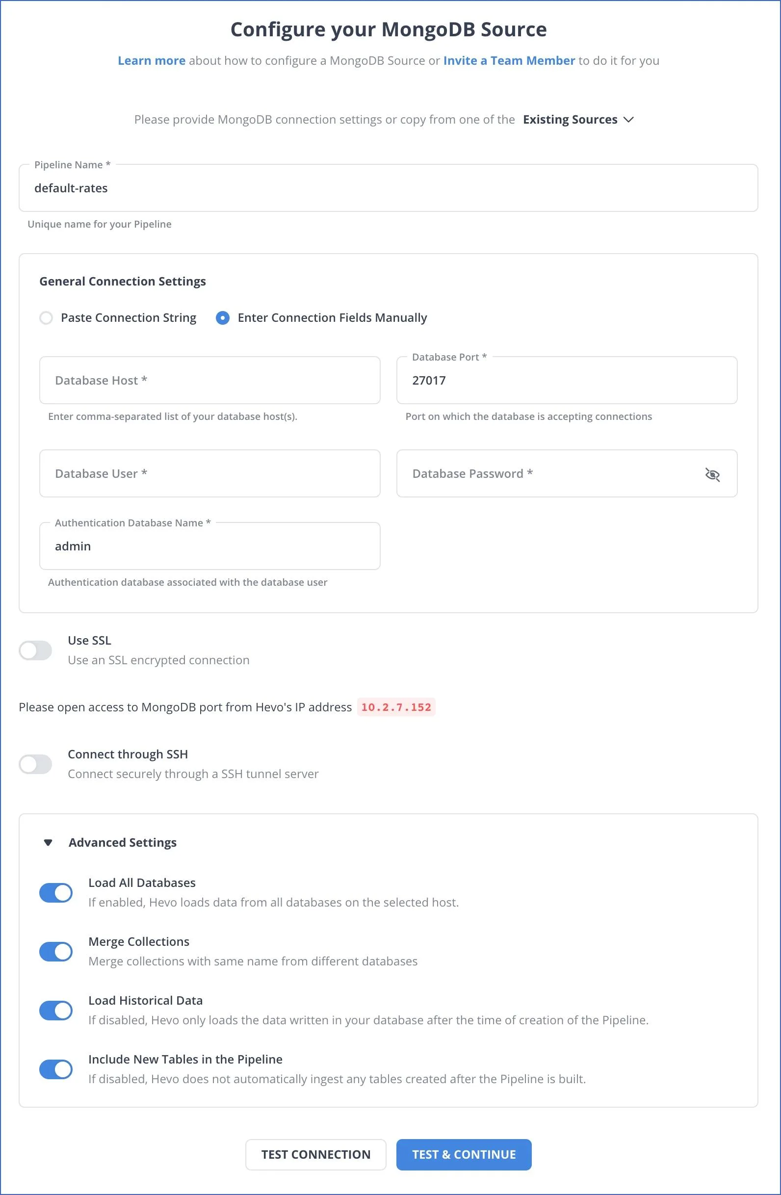 Connecting Redshift - MongoDB to Redshift