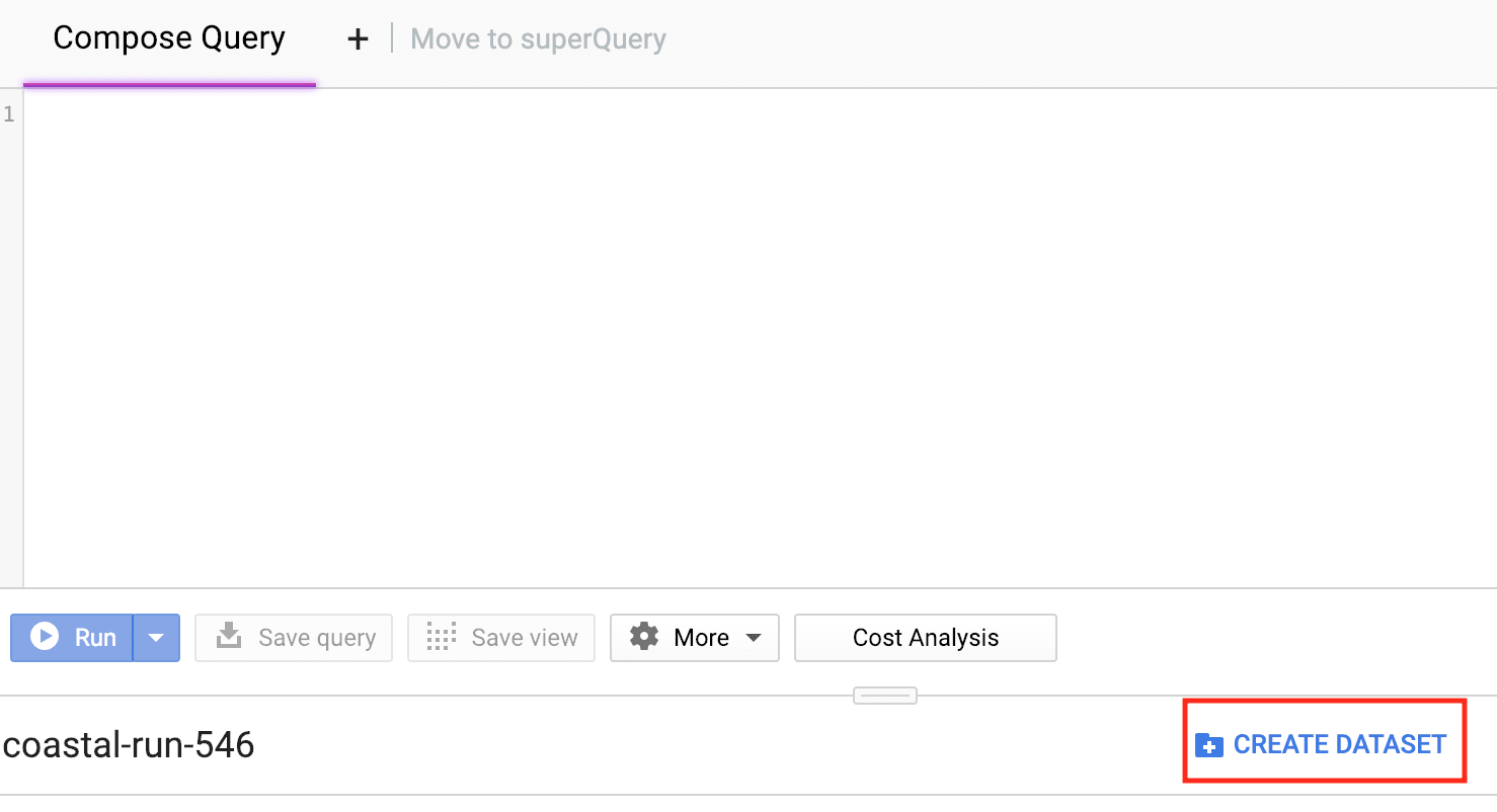 MongoDB to BigQuery: Create Dataset image