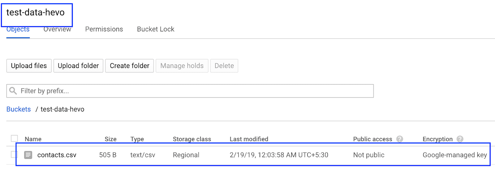 MongoDB to BigQuery: After Uploading the File image