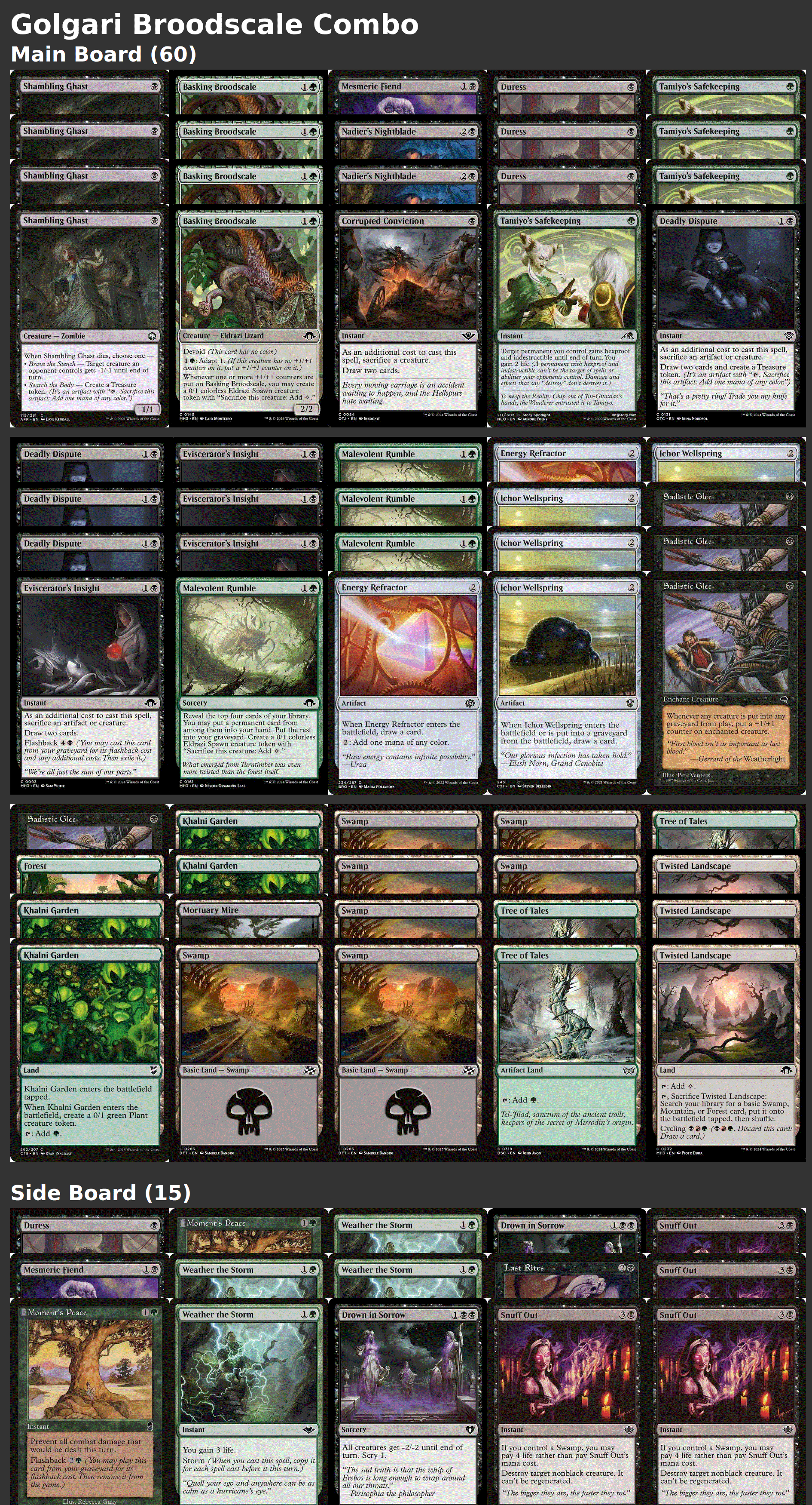 Golgari Broodscale Combo
