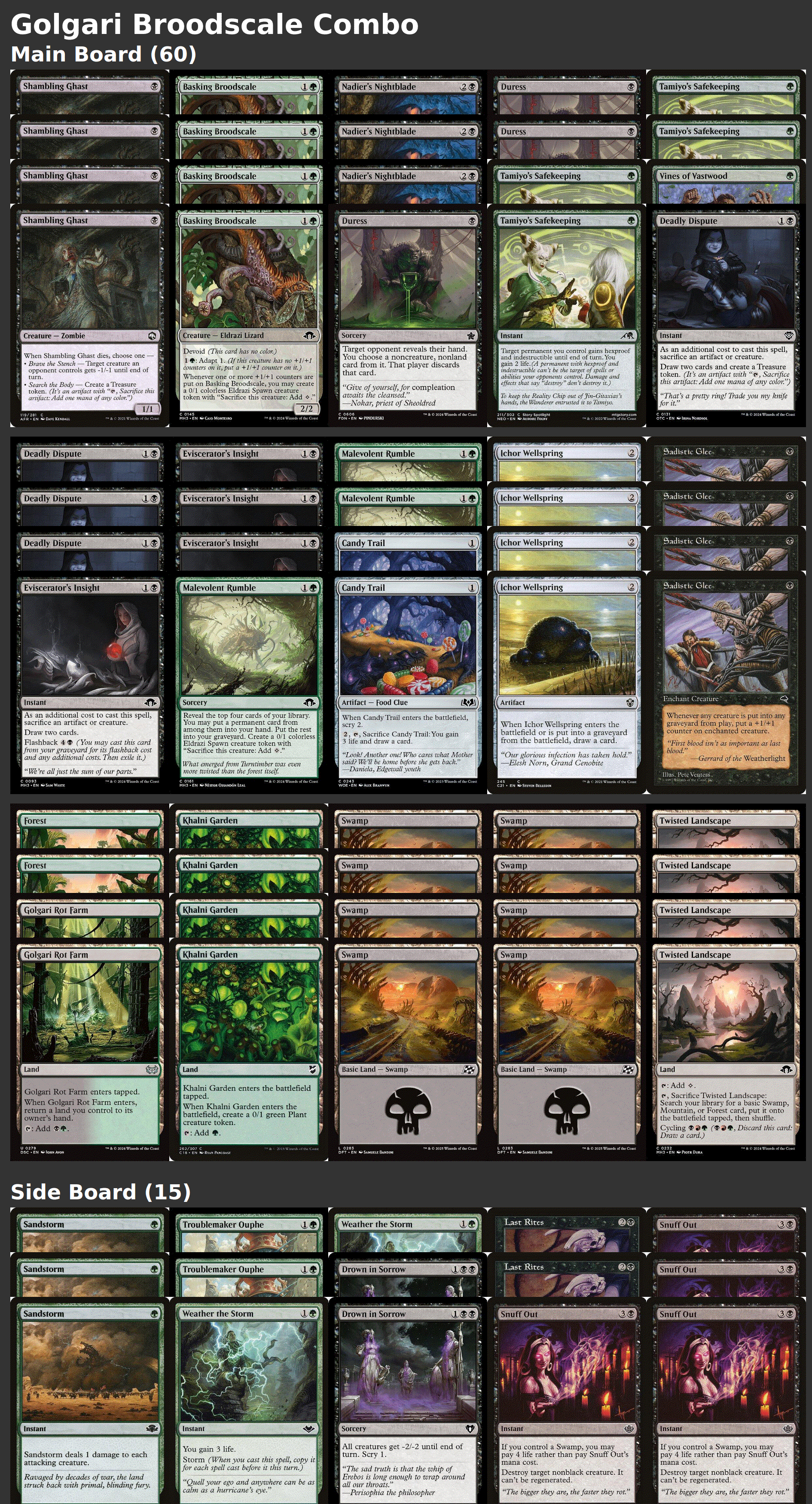 Golgari Broodscale Combo