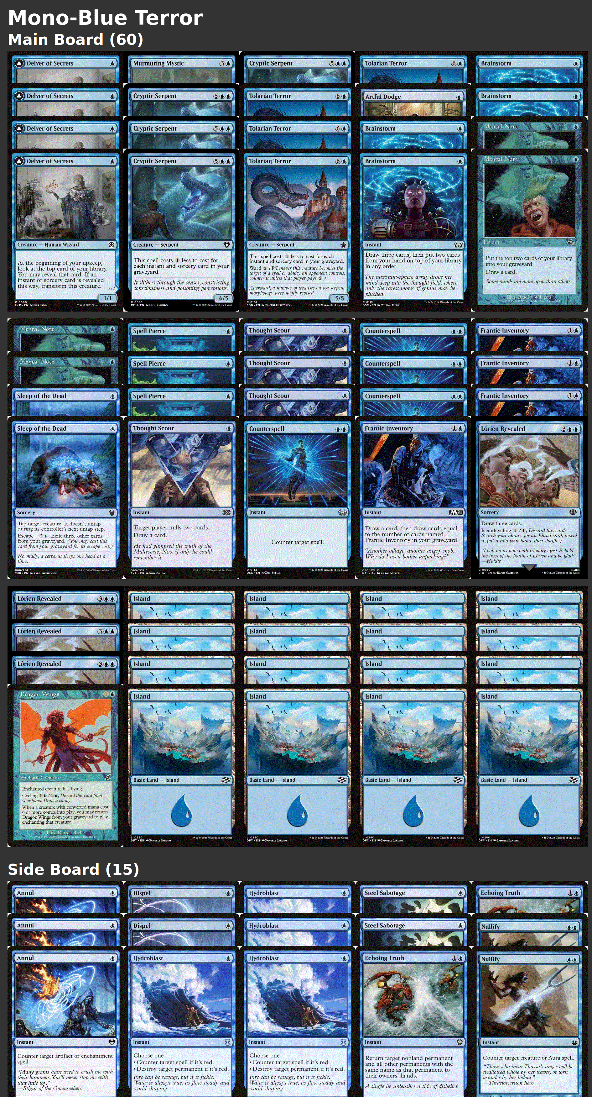 Mono-Blue Terror
