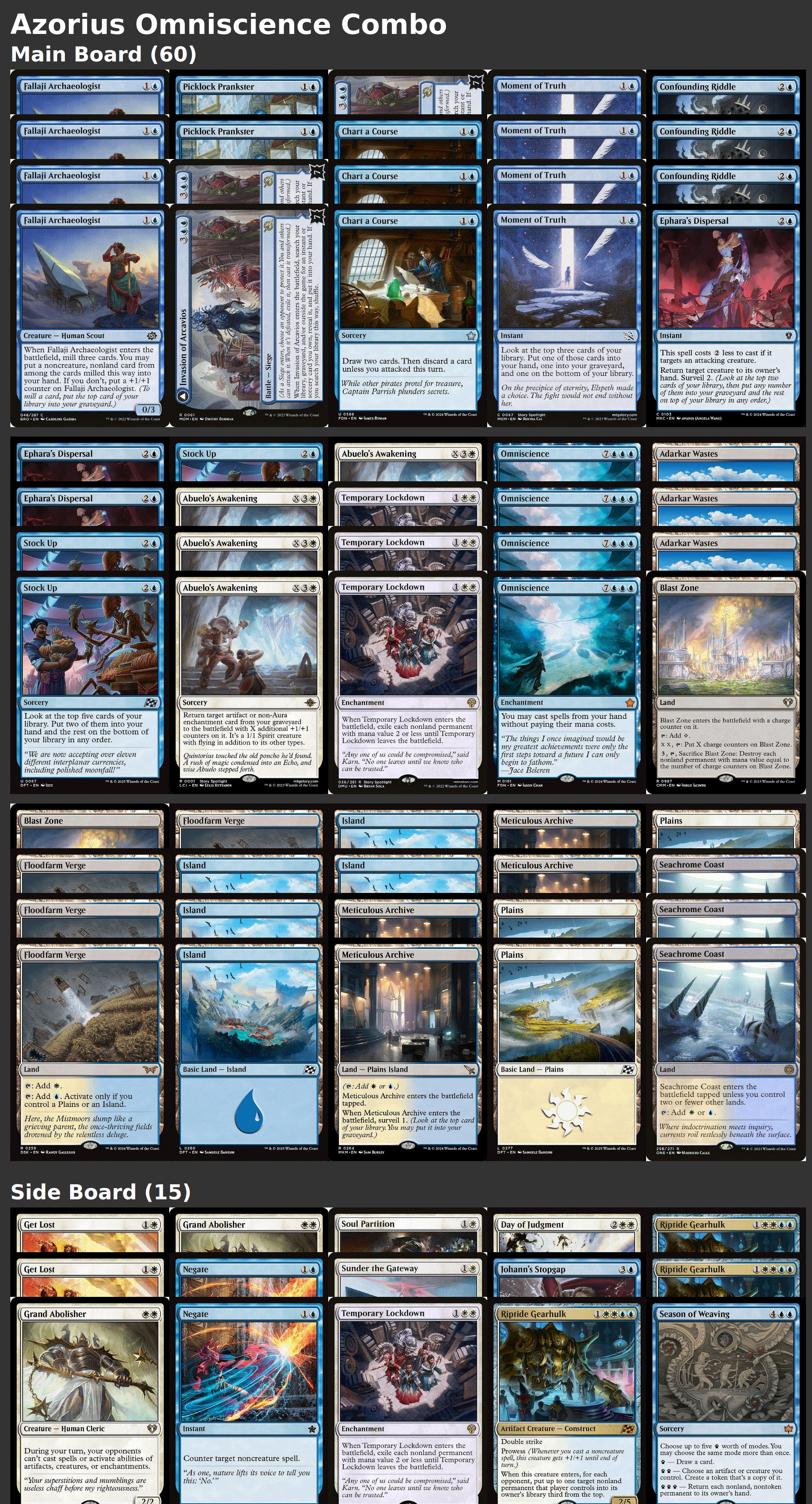 Azorius Omniscience Combo