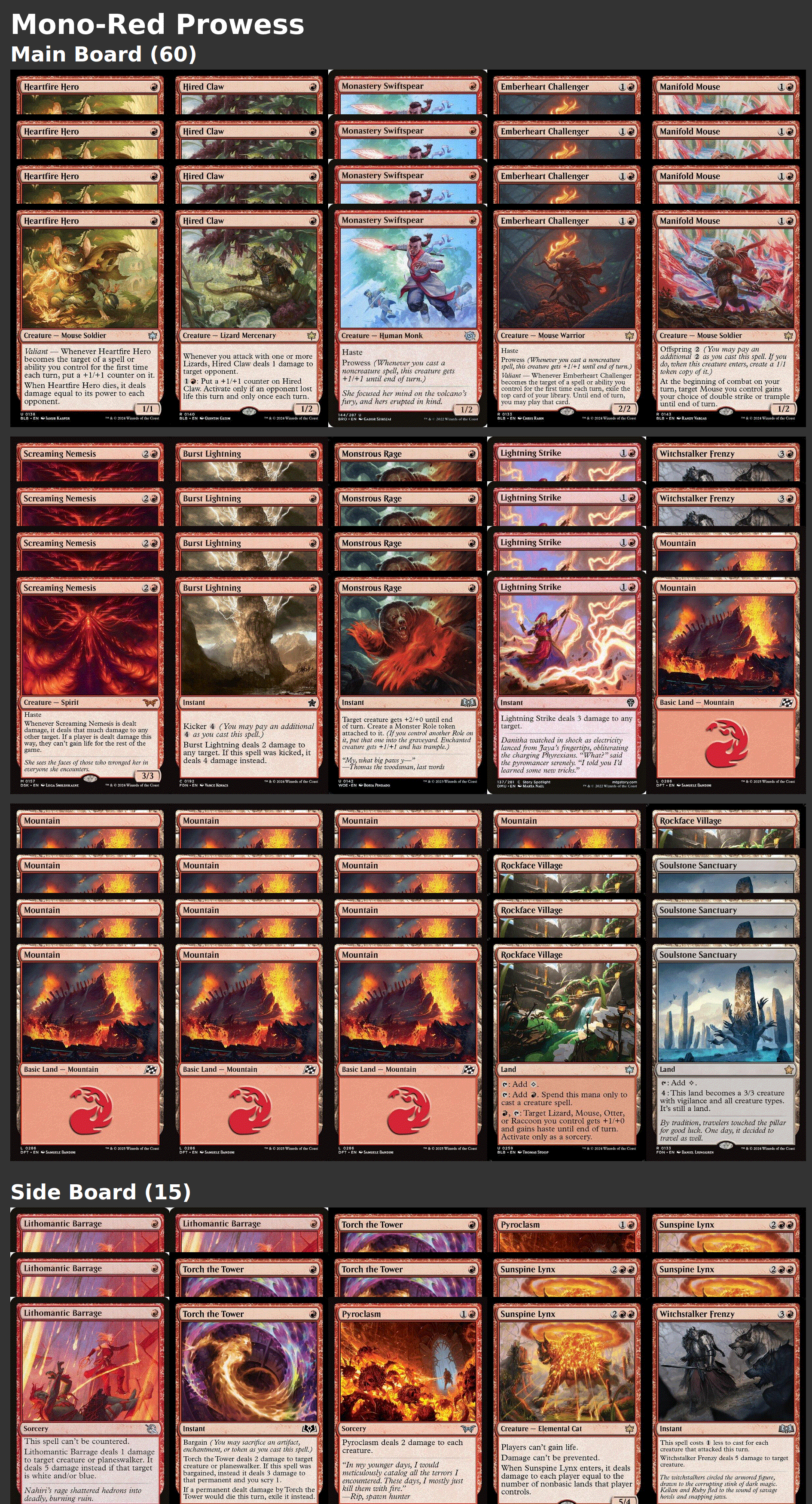 Mono-Red Prowess