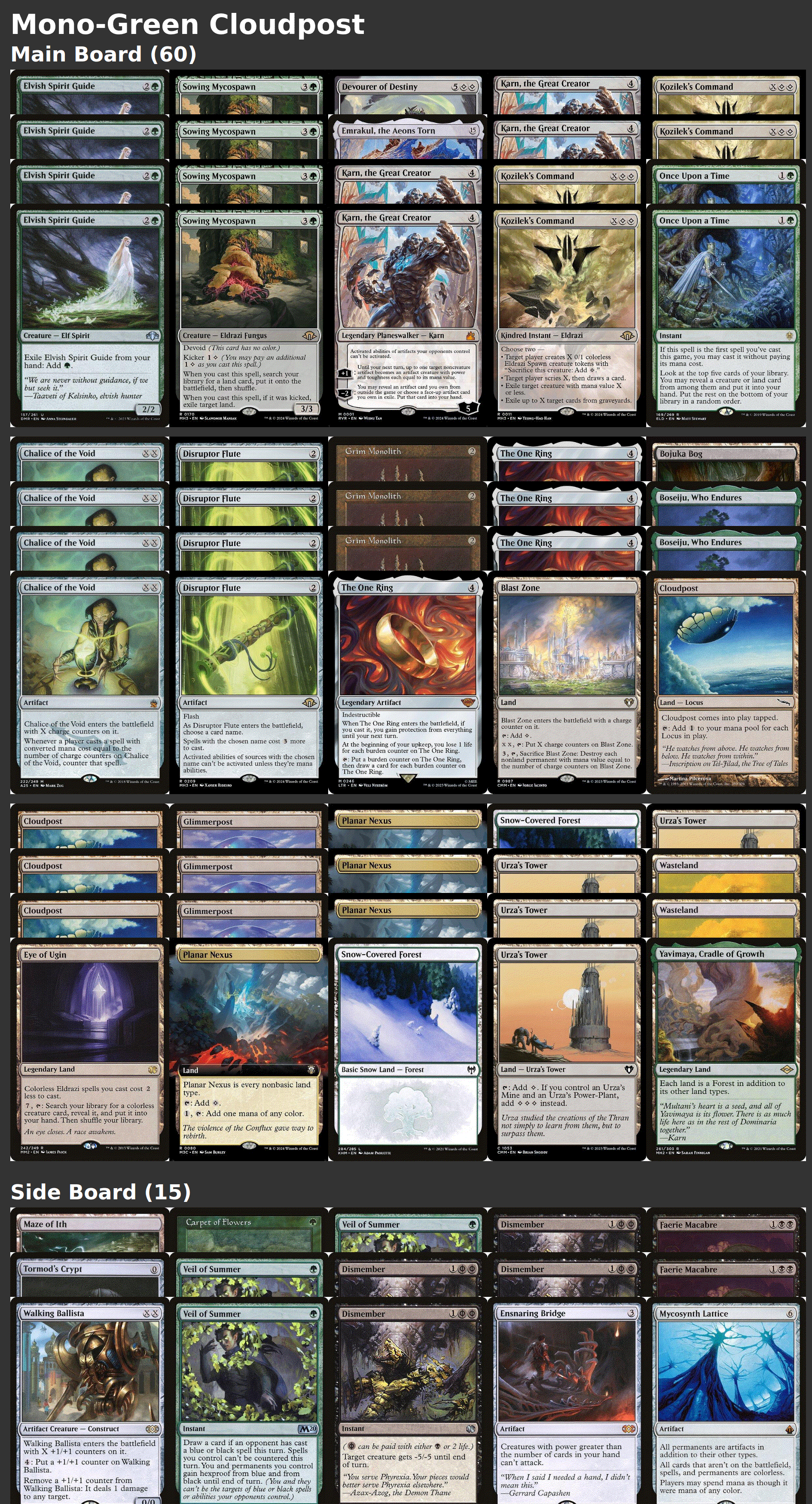 Mono-Green Cloudpost