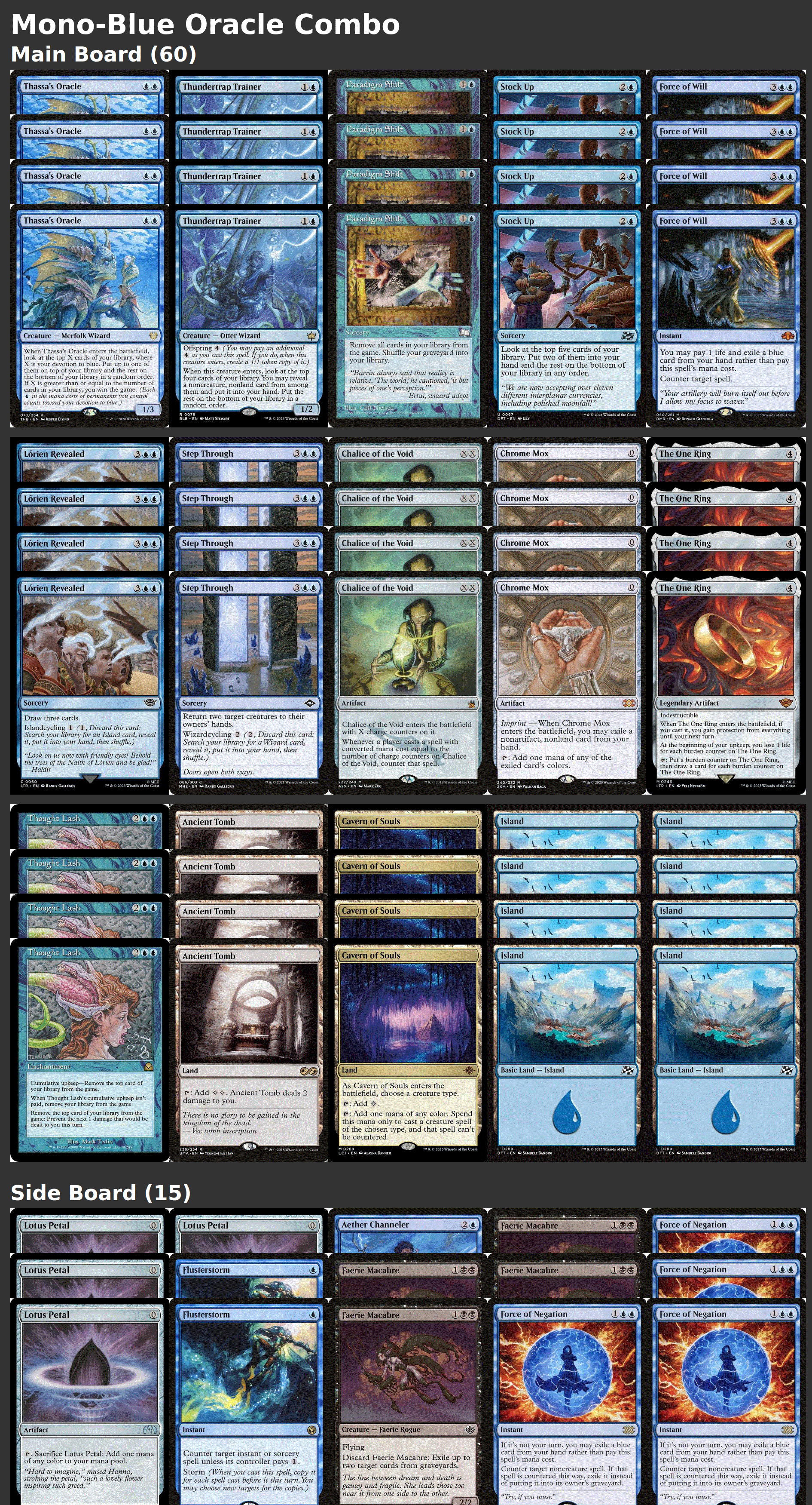 Mono-Blue Oracle Combo