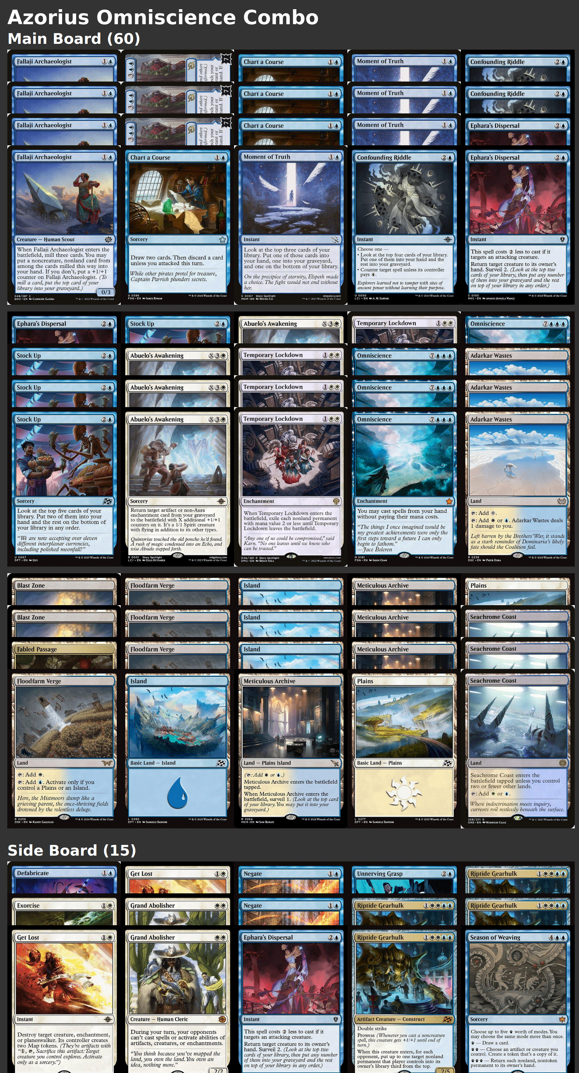 Azorius Omniscience Combo