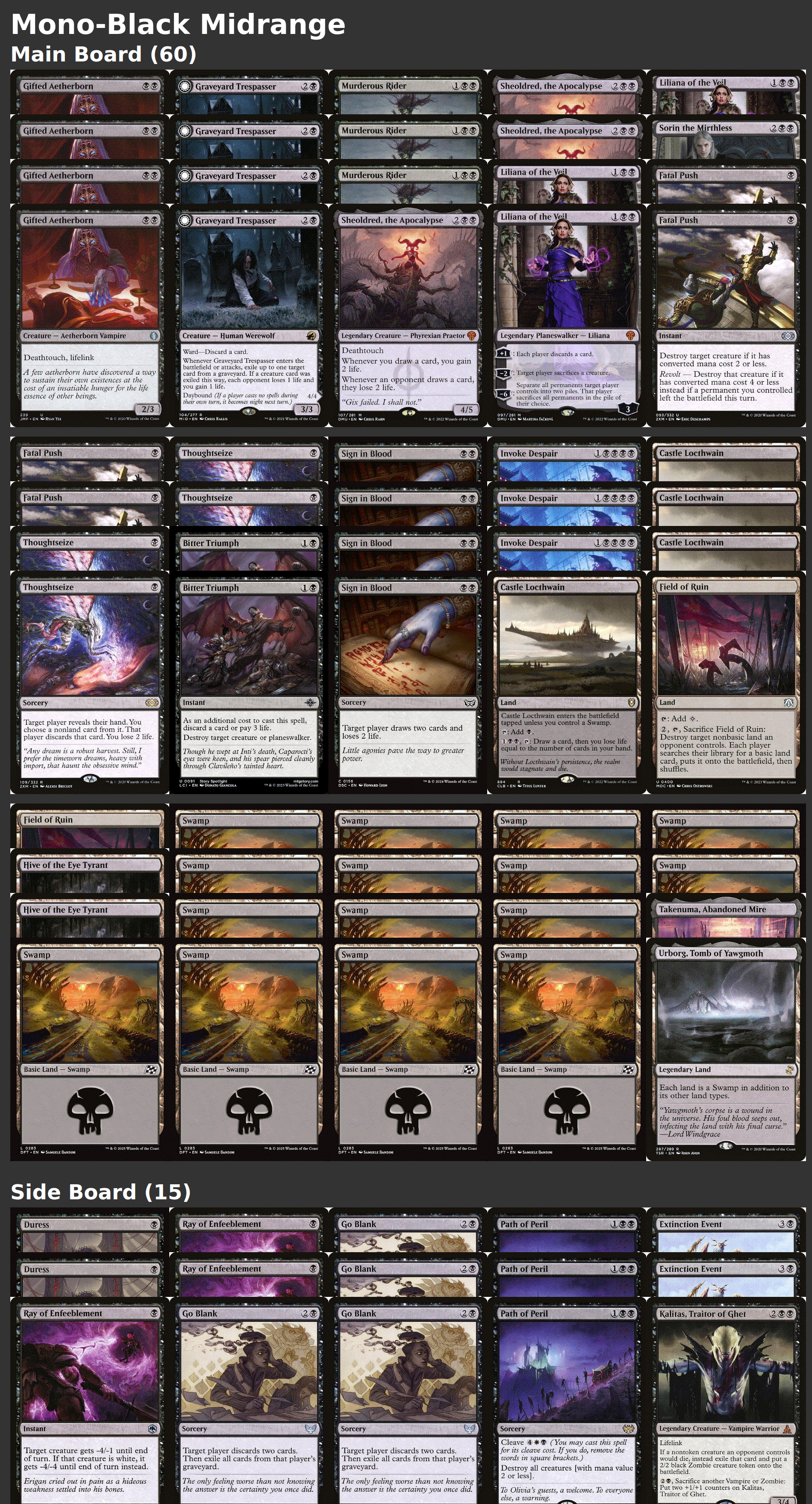Mono-Black Midrange