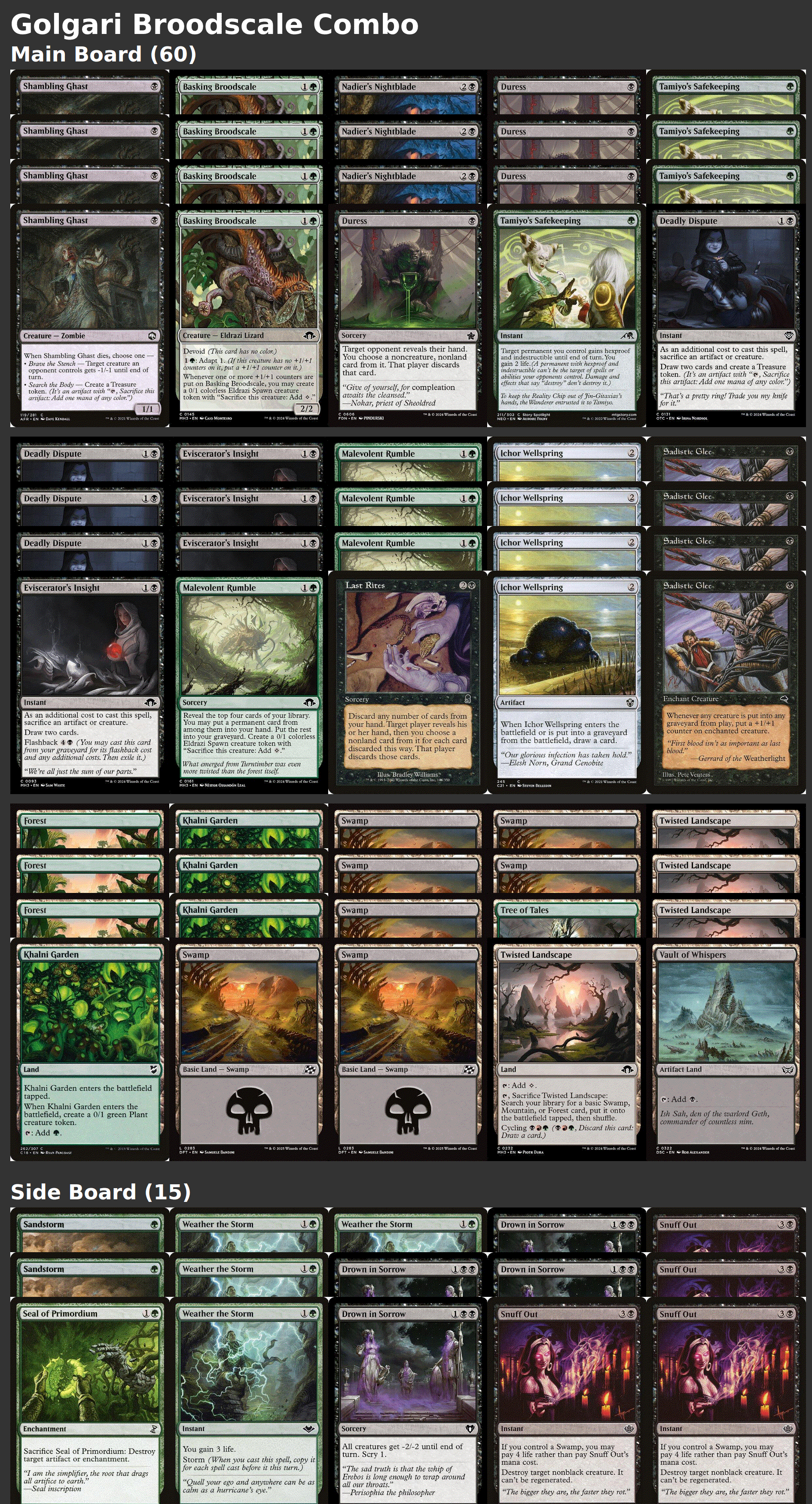 Golgari Broodscale Combo